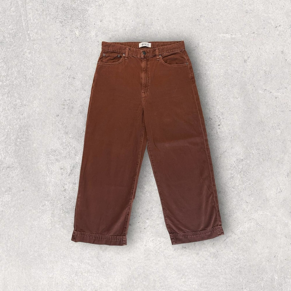 ÉTICA  Devon Wide Leg Pant - Dark Russet - 30